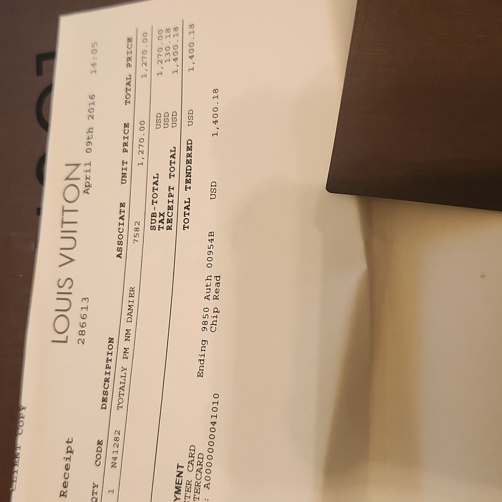 Authentic Totally PM NM Damier Bag - Picture 10 of 12